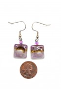 Small Square Glass Earrings